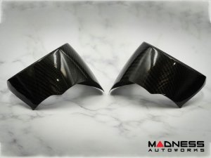 Alfa Romeo Giulia Interior Air Vent Cover Trim Kit - Carbon Fiber - Front + Rear - Set of 4 